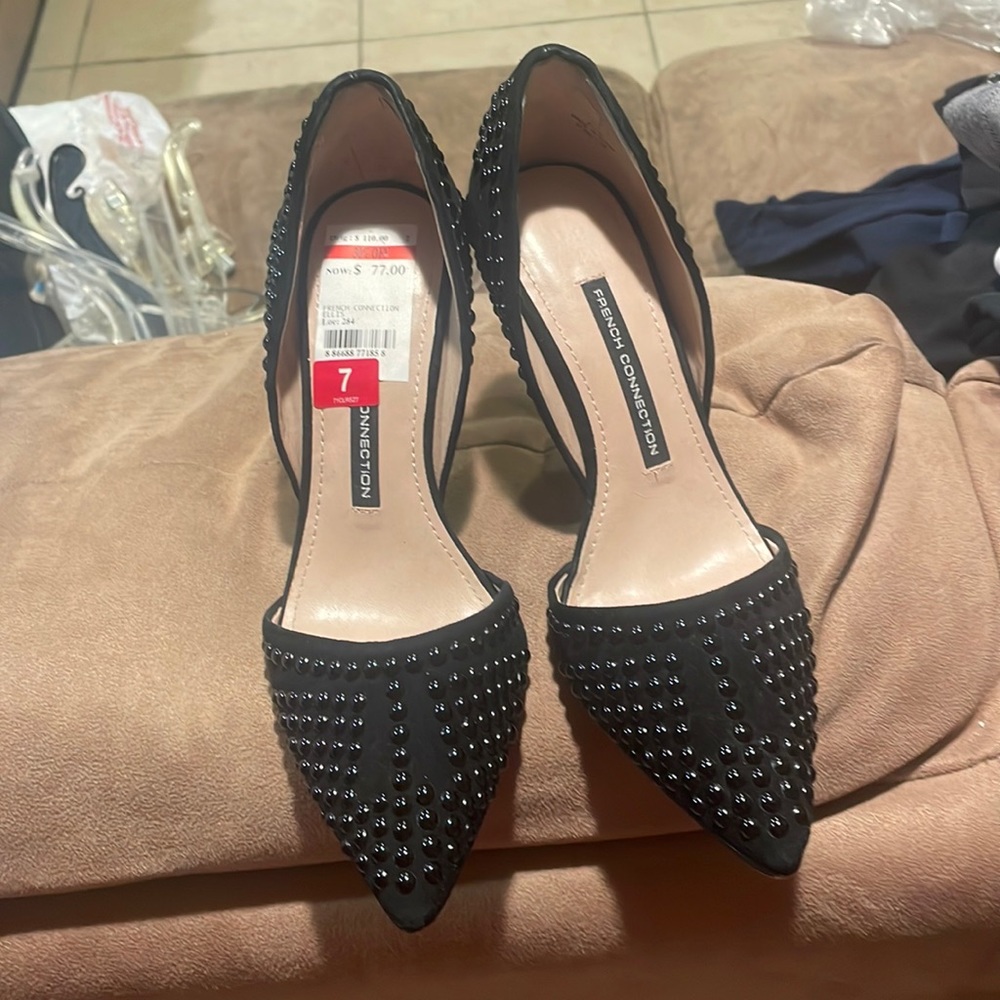 Studied French connection, high heels